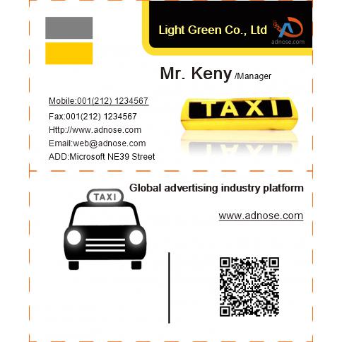 Taxi Business Card
