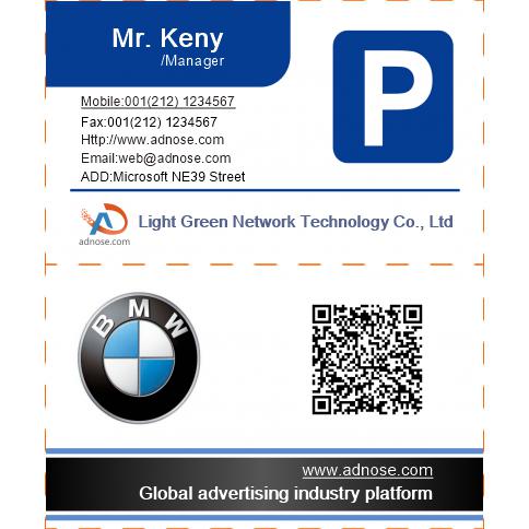 Parking business  cards