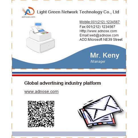 Post office business card