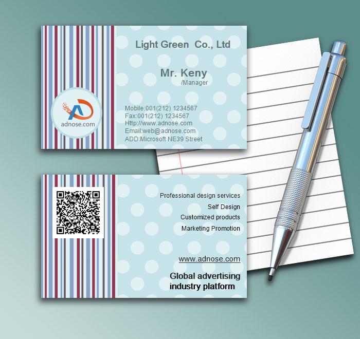 Simple light blue dots card1