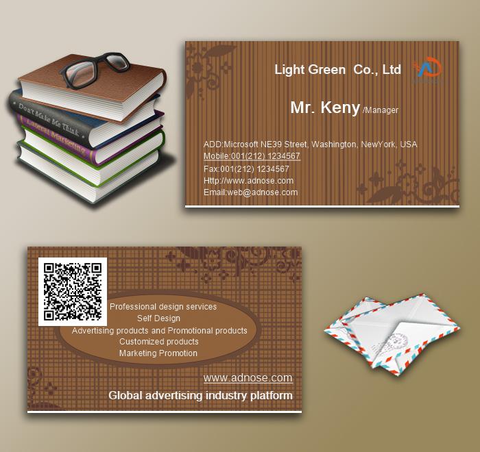Gray fine mesh classical business card5