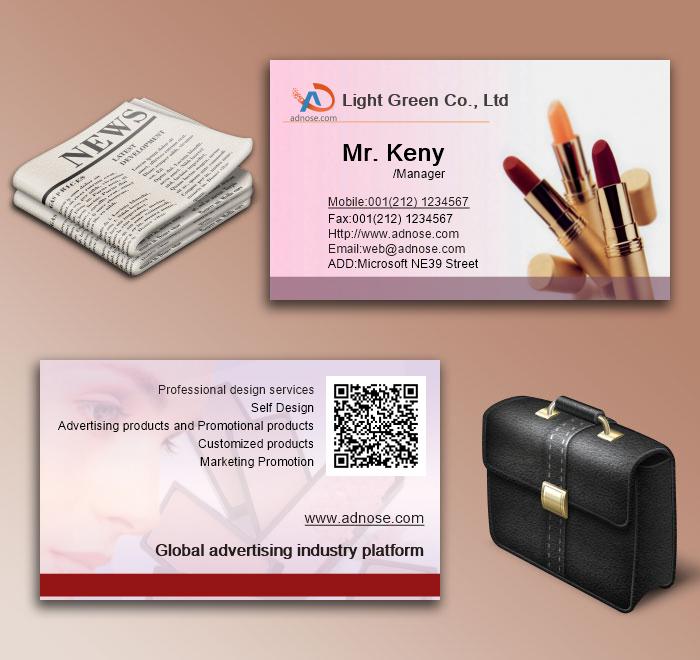 Pink cosmetics business card6