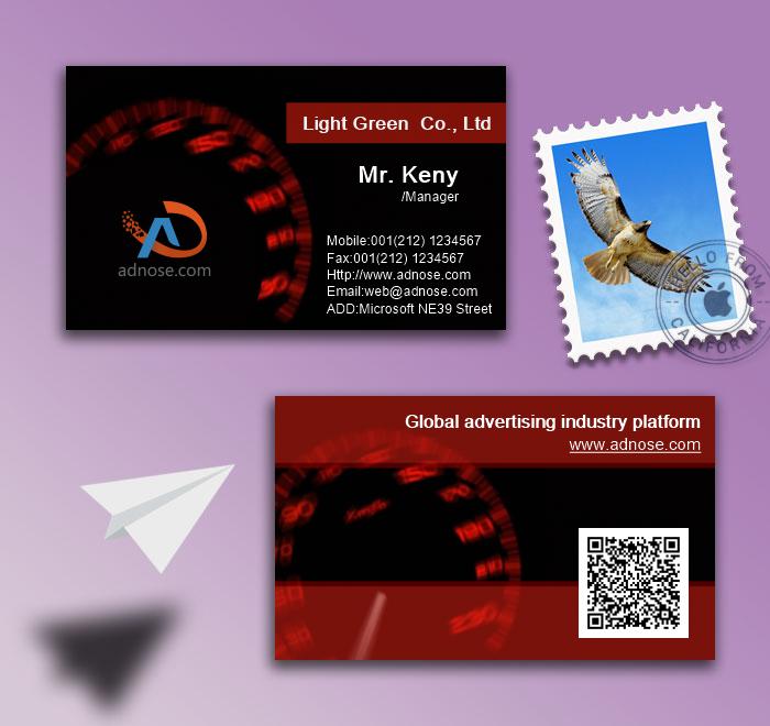 Black and red stopwatch card2