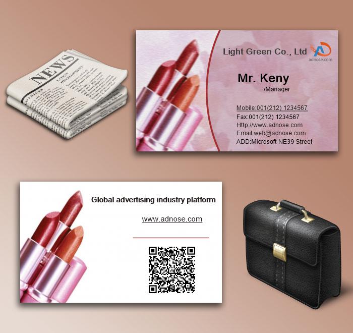 Beauty lipstick business card6