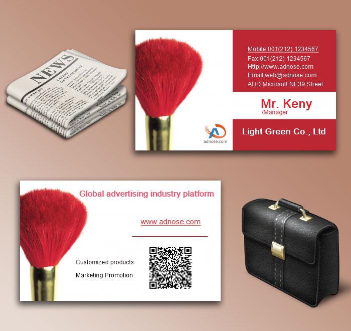 Red beauty pen business card6
