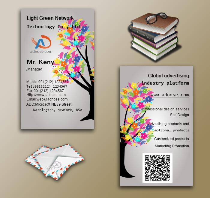 Color tree decorating enviro<em></em>nment business card6