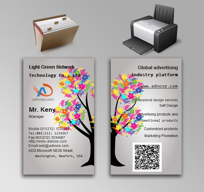 Color tree decorating enviro<em></em>nment business card3