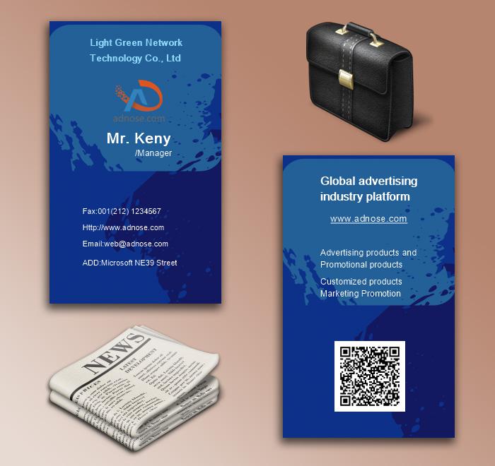 Blue creative design business card 5
