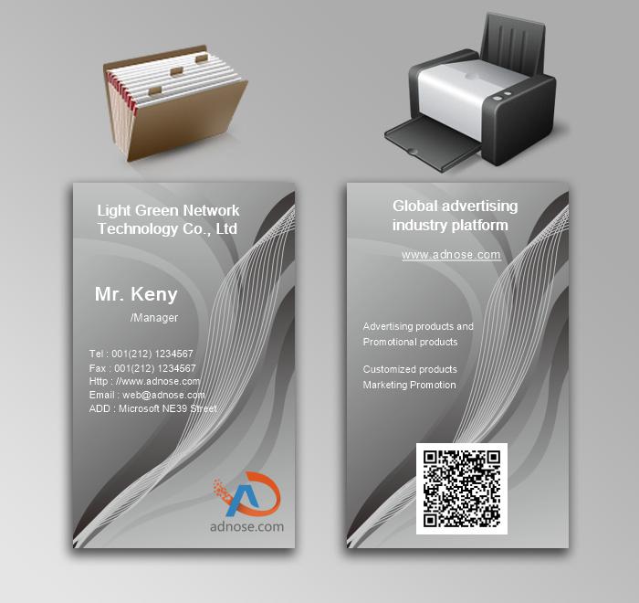 Elegant gray charm background business card 3
