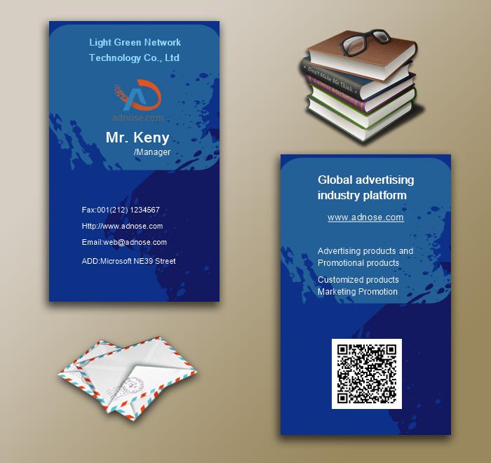 Blue creative design business card 6