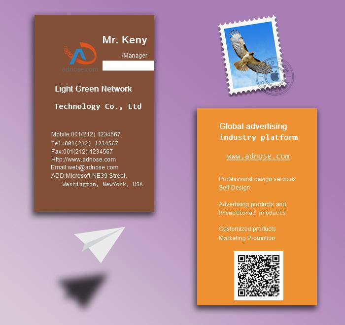 Simple orange business card2