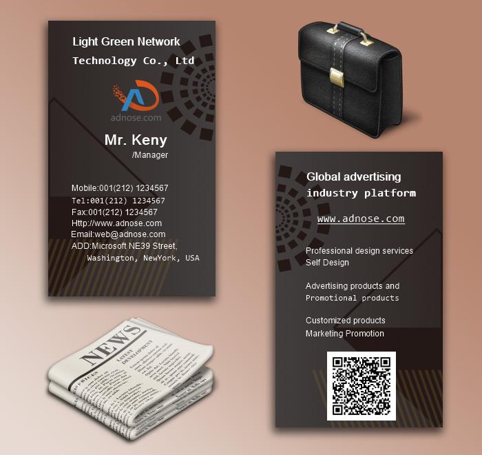 Mixed color transparent business card5