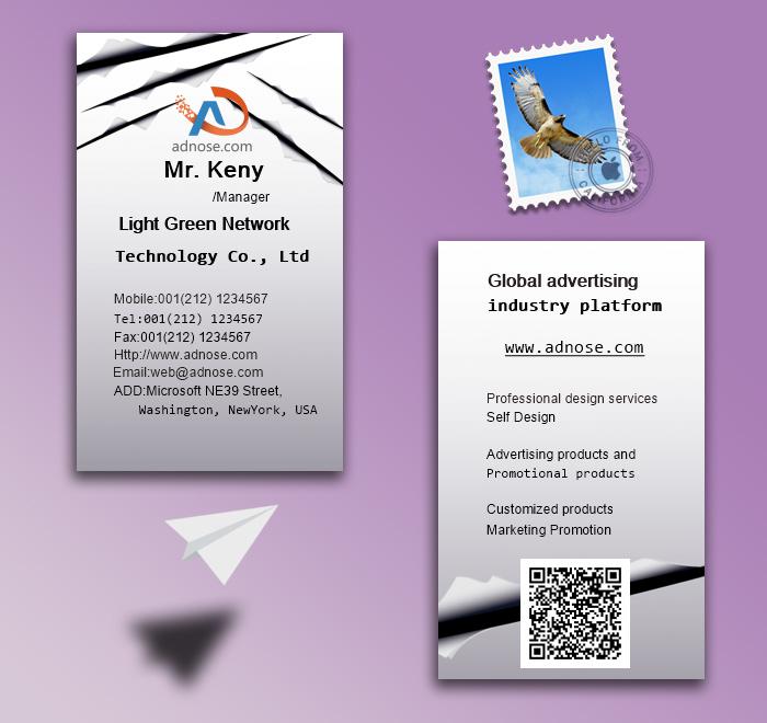 Creative simplicity gray white rift art business card2