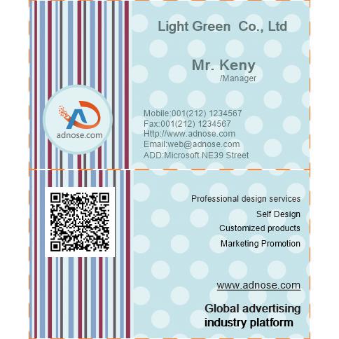 Simple light blue dots card