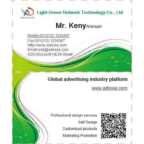 Grass green dew business card
