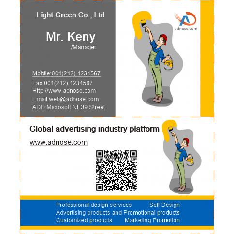 Painting worker business card