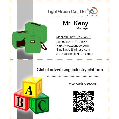 Tool box business card