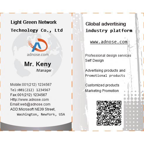 Simple gray general business card