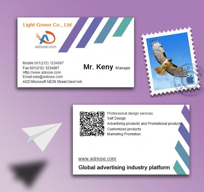Simple white background business card2