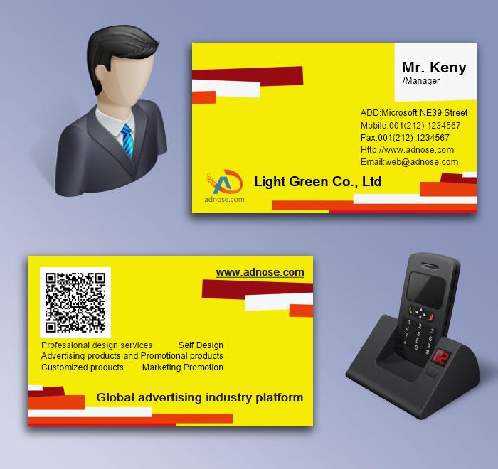 Classic yellow Hit color picture business card5