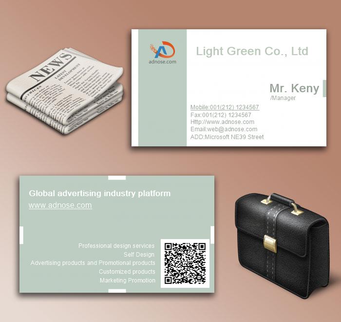 Elegant white light green background card6