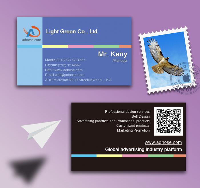 Blue creative color bar art card2
