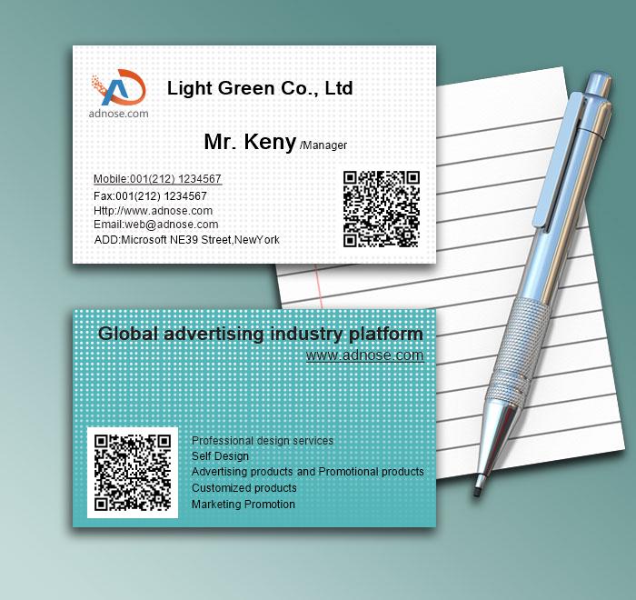 Simple wave background business card1
