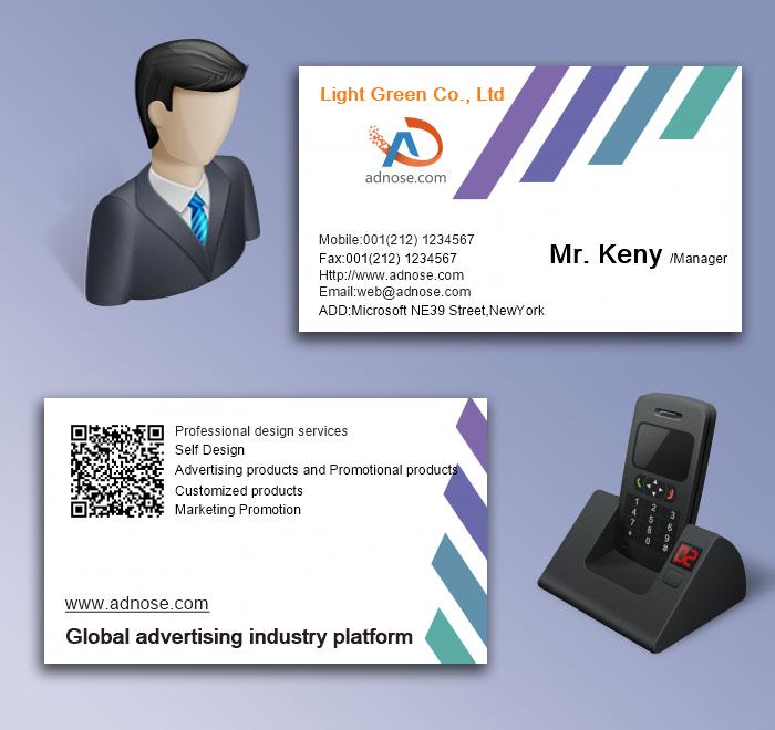 Simple white background business card5