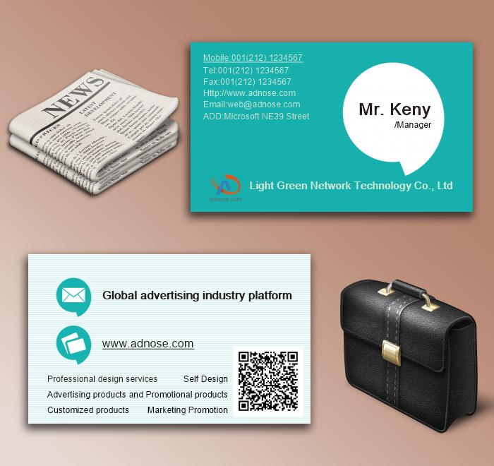 Light blue Creative business card6