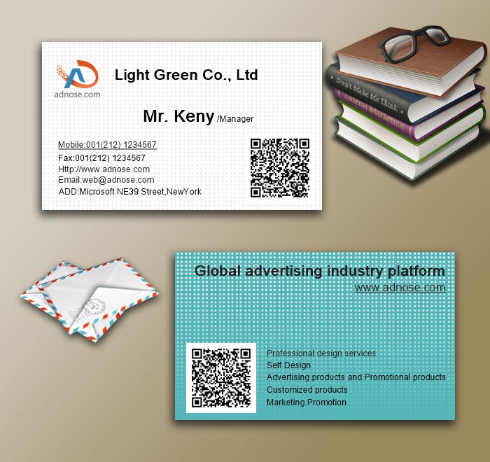 Simple wave background business card3