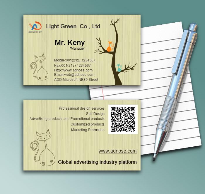 Simple gray cartoon cat card1