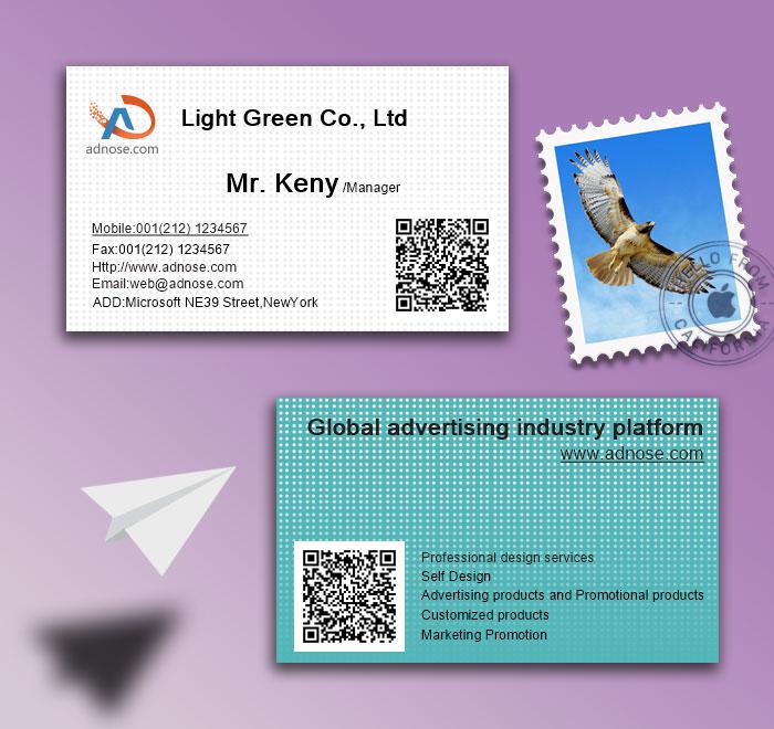 Simple wave background business card2