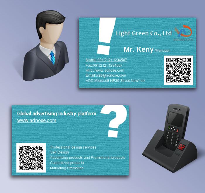 Sky blue background symbol business card5