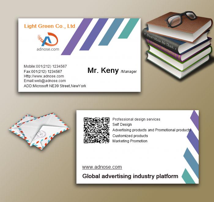 Simple white background business card3