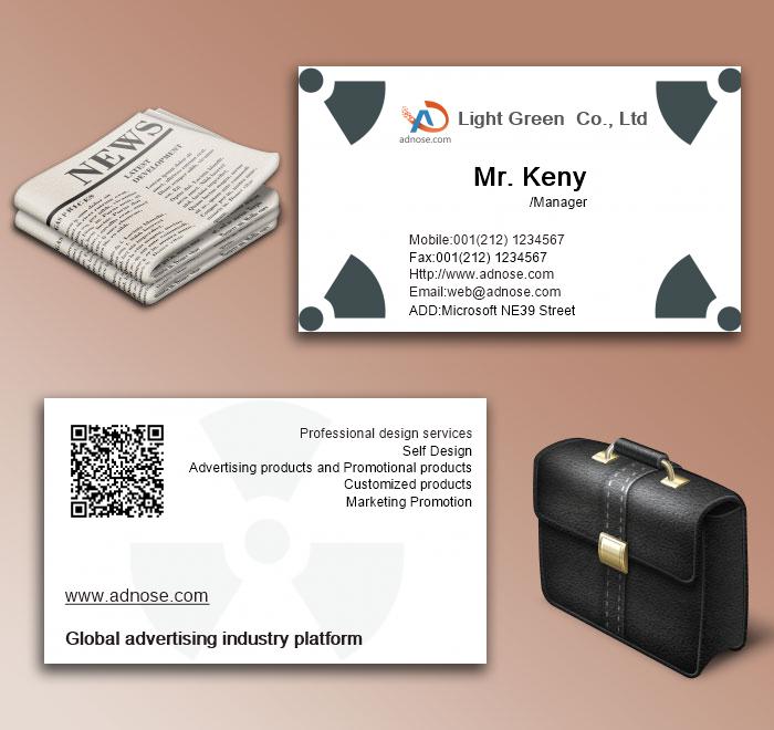 White bottom cartoon doll business card6