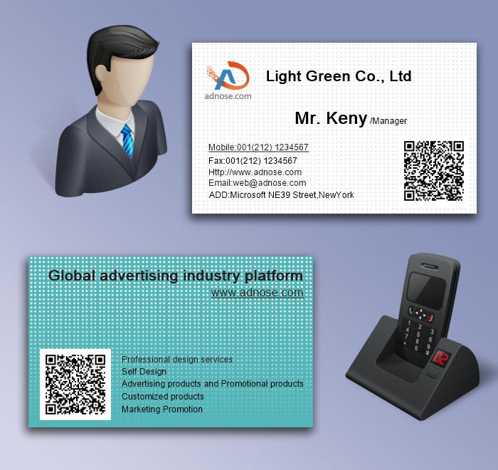 Simple wave background business card5