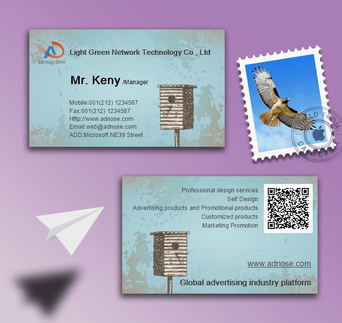 Retro blue bricks chalet general industry card2