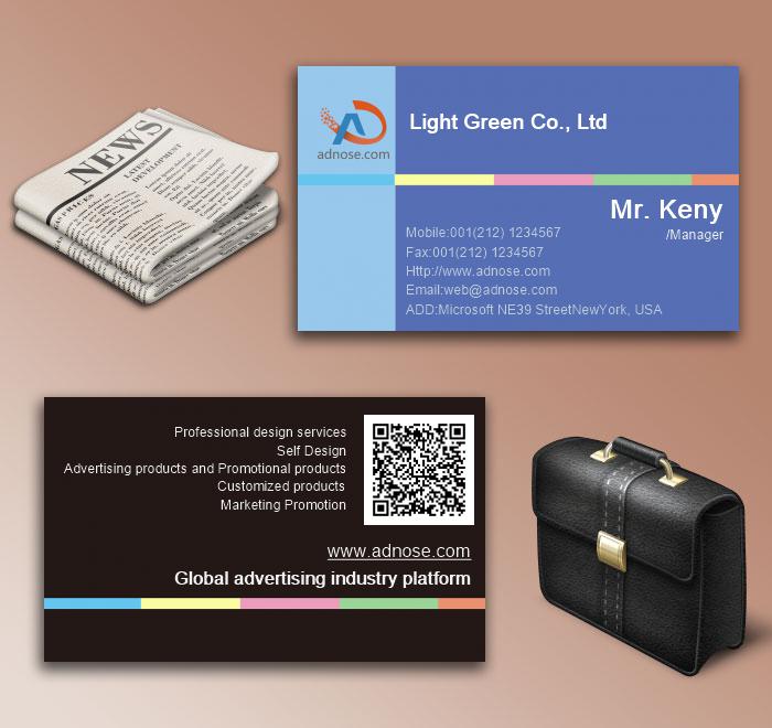 Blue creative color bar art card6