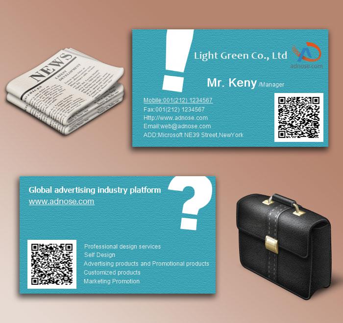Sky blue background symbol business card6