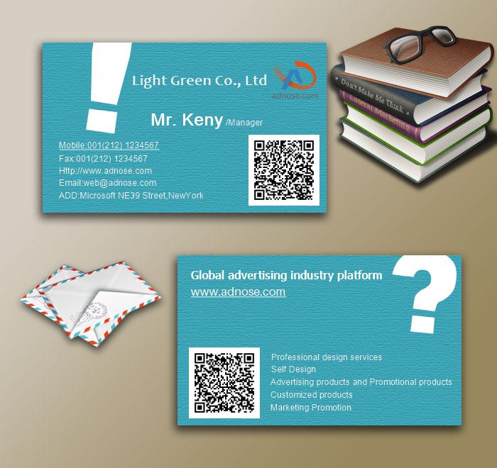 Sky blue background symbol business card3