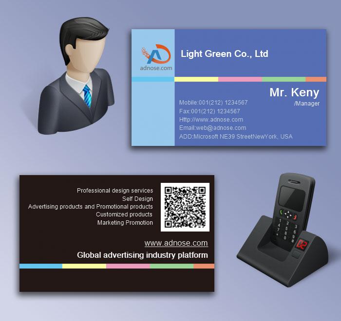 Blue creative color bar art card5