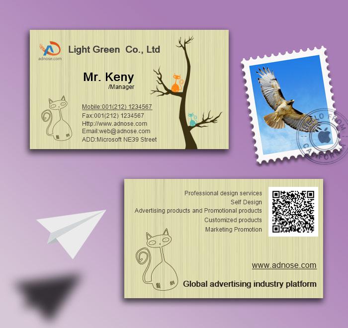 Simple gray cartoon cat card2