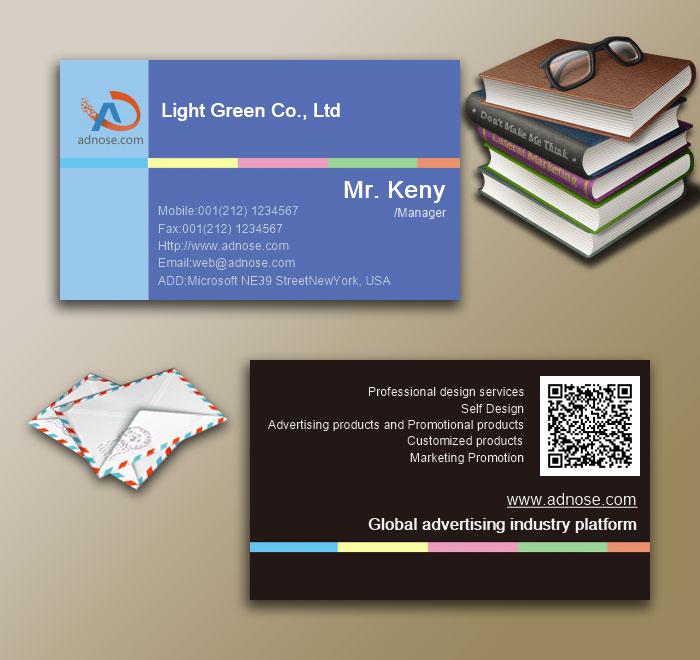 Blue creative color bar art card3