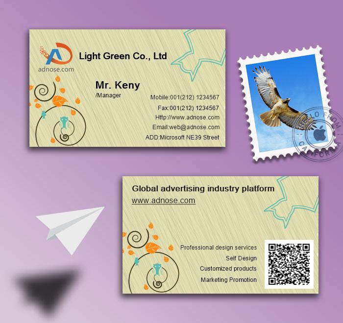 Gray fallen leaves Originality card2