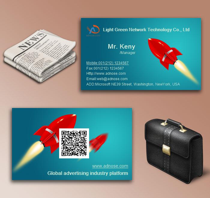 Cartoon creative Scud missile card6
