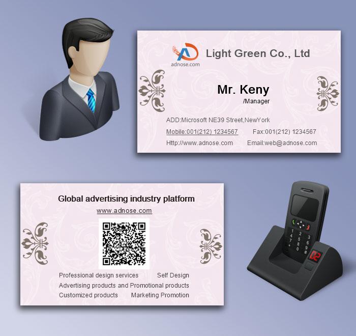 Fresh and simple gray background white printing card5