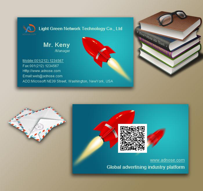 Cartoon creative Scud missile card3