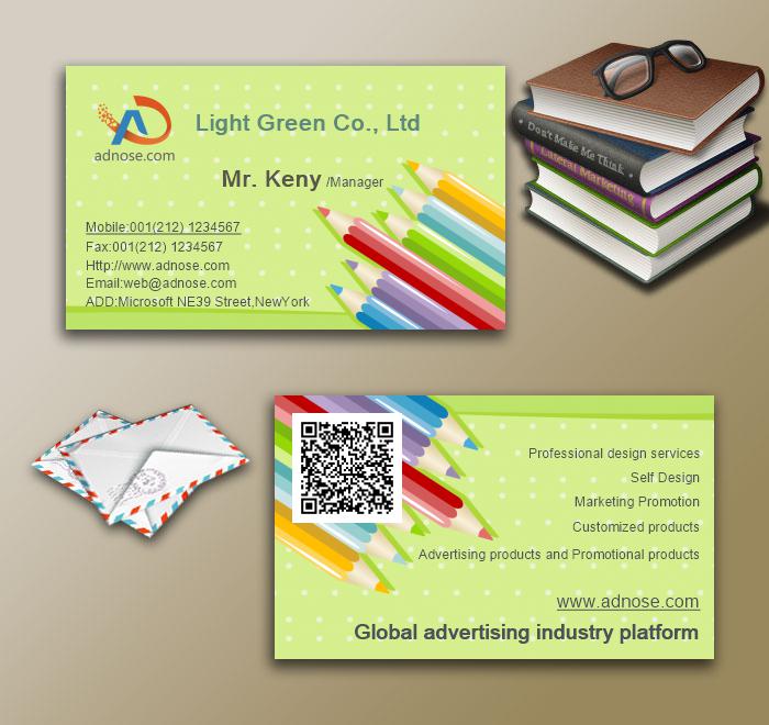 Color pencil business card3