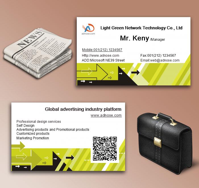 Art wind double color arrow processing and printing business card6