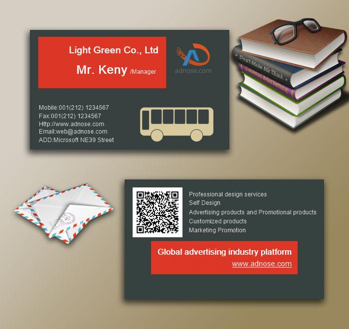 Deep gray cartoon car card3